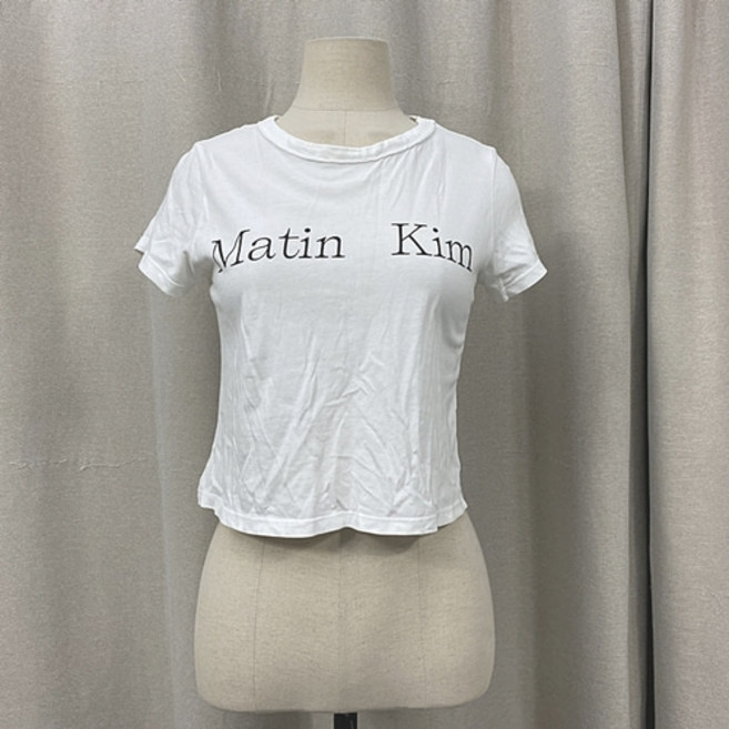 마뗑킴 반팔 라운드넥 티셔츠 F 중고명품 구제1