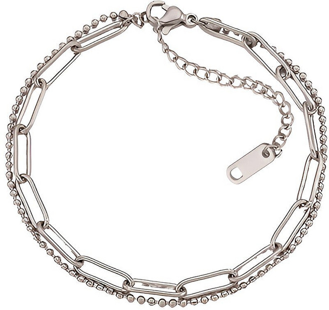 레베르 미니 심플 여성 데일리착용 써지컬 체인 팔찌