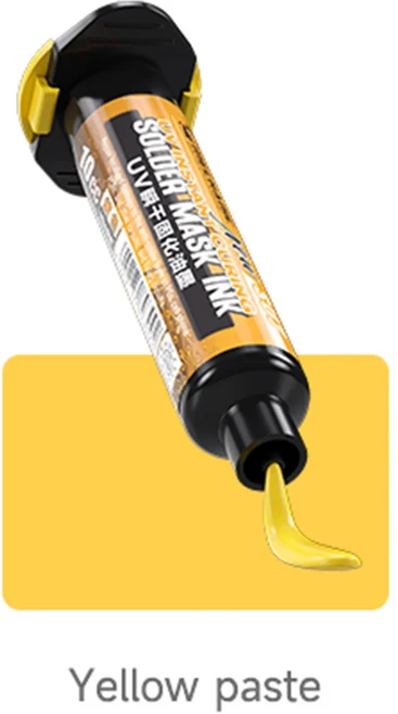MECHANIC 공식 SU7 UV 경화 솔더 마스크 잉크 휴대폰용 전자 마더보드 수리 빠른 경화 7 가지 색상, 05 yellow