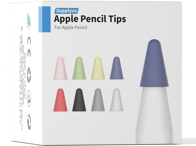 서플라이코 펜슬 플러스 실리콘 보호캡, 8개입