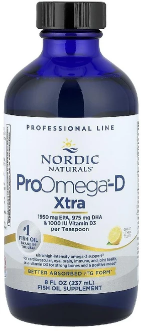 Nordic Naturals ProOmega®-D Xtra 레몬 맛 237ml(8fl oz) Naturals (노르딕 내추럴스), 1개 - 쿠팡