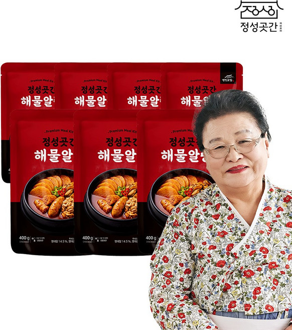 정성곳간 명인 강순의 해물알탕 400g 7팩, 없음, 7개