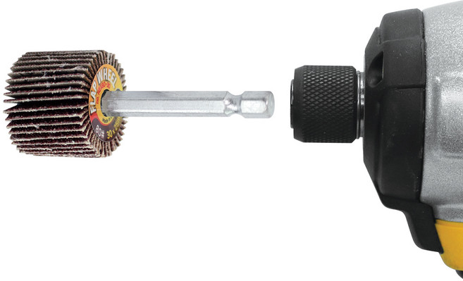 케이원연마 육각추페파 HEX80-30 원통형페파 표면가공 그라인더 사포, 1개