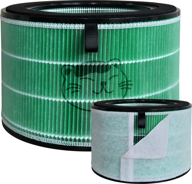 필터모아 LG 엘지 퓨리케어 360 공기청정기 호환 필터 헤파필터+탈취필터, 1개, LG 360 헤파형