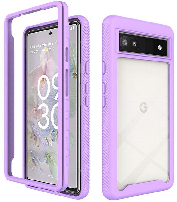 Case for Google Pixel 6A Transparent Case Armor Bumper Silicone Back Panel Cover Pixel 6 Pro