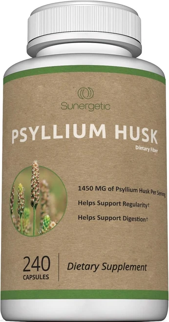 차전자피 Psyllium Husk Fiber 질경이겁질 식이섬유 240캡슐 - 쿠팡