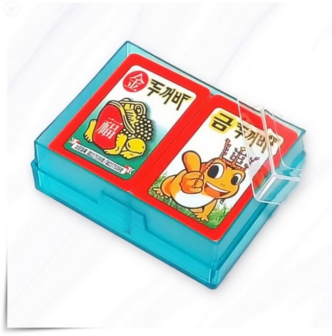 금복 금두꺼비 화투 퉁칼라 청색 무광 보드 게임 카드