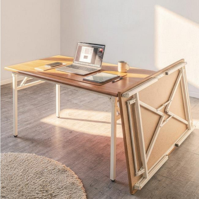 접이식 책상 폴딩 테이블 탁자 1800x900, (상판)파스텔+(다리)브라운