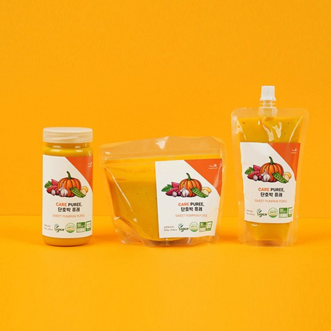 케어 단호박 퓨레 영양 건강식 300g 파우치, 없음