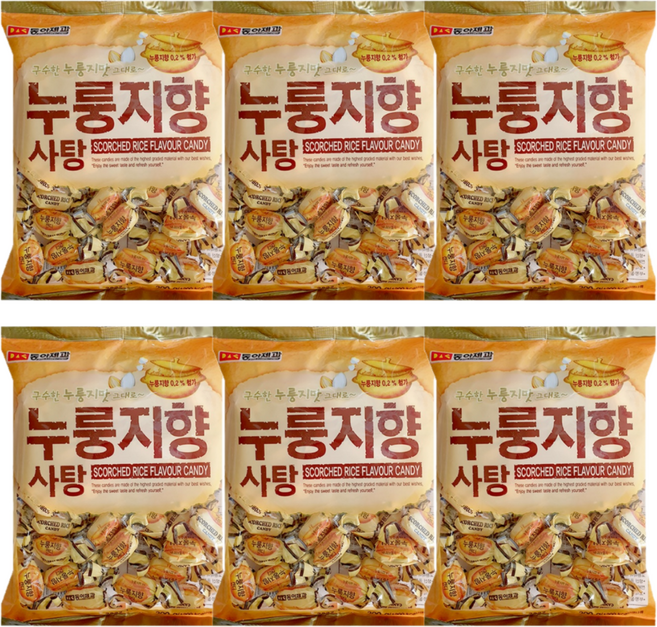 동아제과 누룽지향사탕, 300g, 6개