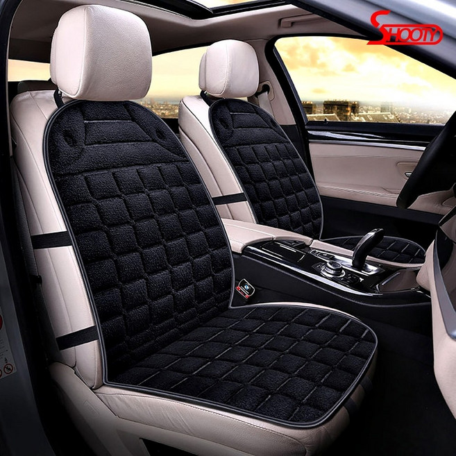 겨울 차량 시트 방한 패딩 커버 자동차 극세사 엉따 방석시트, 1개