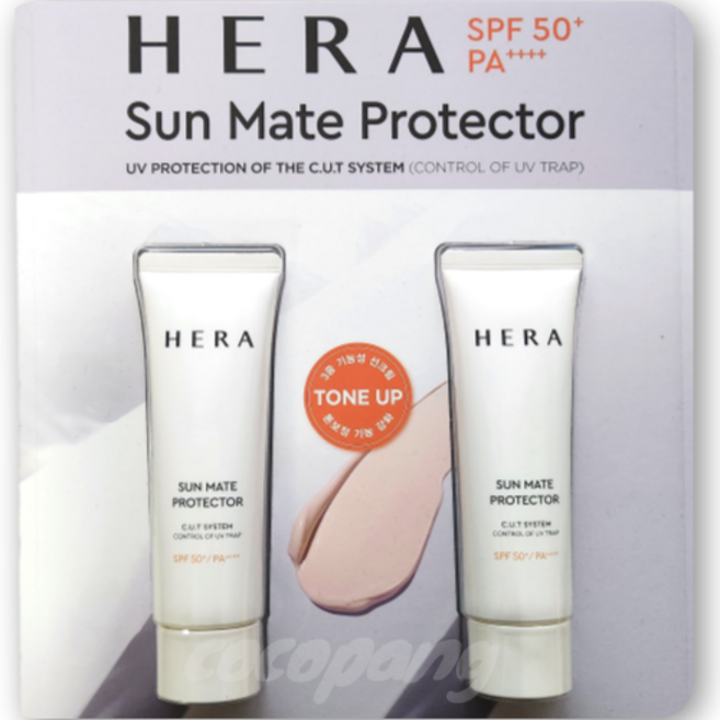 헤라 선 메이트 프로텍터 선크림 SPF50+ PA+++, 50ml, 2개
