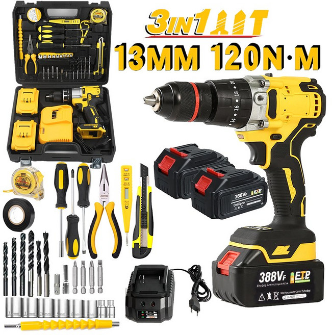 13mm 툴앤툴 무선 충전식 햄머드릴, 1개