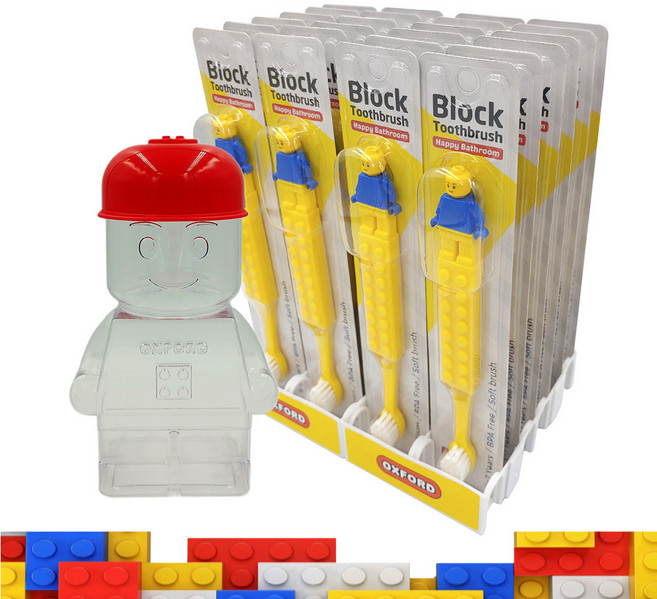 [무배]옥스포드 칫솔 벌크패키지 24p+피규어통사은품 / 대량구매 초특가 유아아기칫솔, 옥스포드 칫솔24p+피규어통(옐로우), 1세트, 24개입