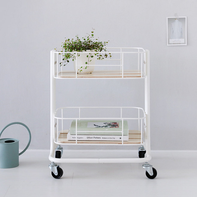 마켓비 CESNA 트롤리 카트 2단, 화이트5496.7439