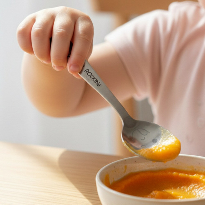 국내산 윙커 유아용 티스푼 안전 둥근스푼 어린이 디저트스푼
