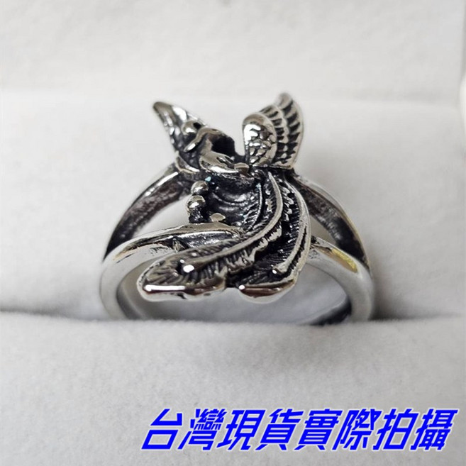 Sun_Plus 復古鳳凰戒指 復古做舊工藝 孔雀鳳凰指環 手工飾品