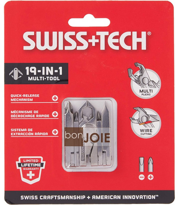 Swiss Tech 19 合 1 Micro-Max 多功能隨身迷你工具組 鑰匙圈 工具鉗 螺絲起子, 1個
