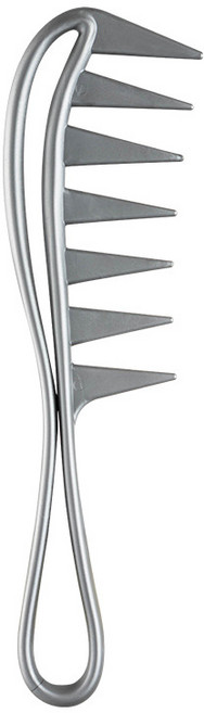 손길빗 남자머리 포마드빗 마무리빗 바버샵, 실버, 1개