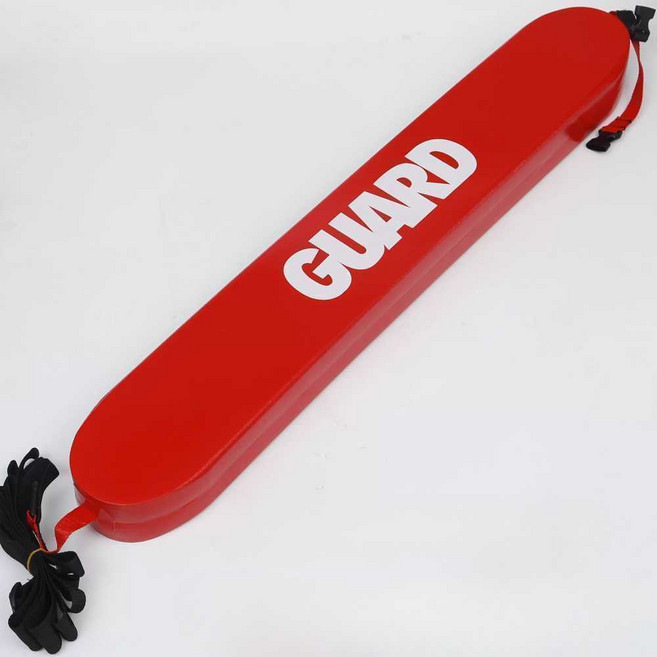 수영장 레스큐튜브 인명 구조 구명부이 수상가드 NBR 레드 싱글 플라스틱 버클 부표, EVA 레드 싱글 스틸