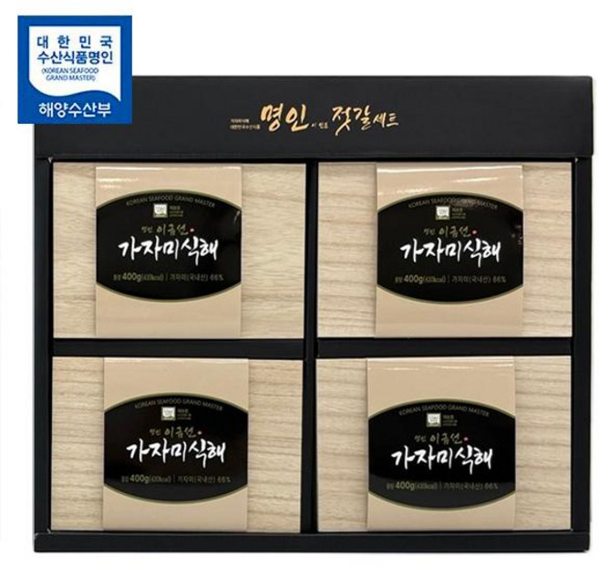 선호식품 명인 이금선 가자미식해 선물세트(400gx4개), 4개, 400g