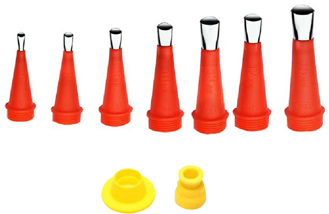 공구하자 실리콘 노즐헤드 실란트노즐 코킹구찌 다이버스 멀티 9종 세트, 1개