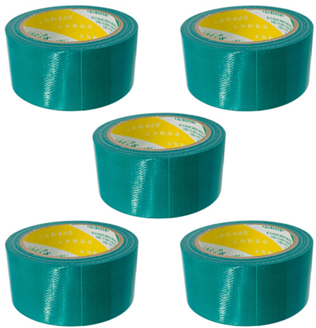 소유티앤이 청테이프 녹색, 5개