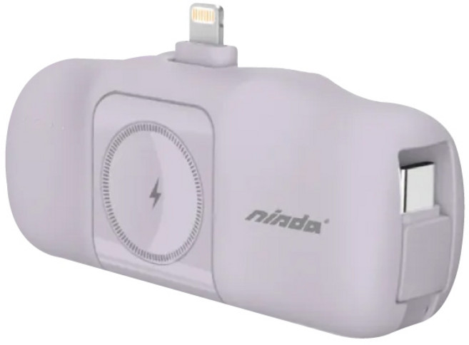 NISDA EasyPower 隨便充行動電源 Lightning接孔 (PB-F16), 雪青紫
