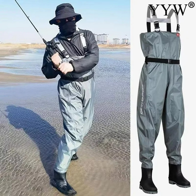 성인 가슴장화 허벅지 갯바위 낚시 장화 웨이더 수산시장, 290, F