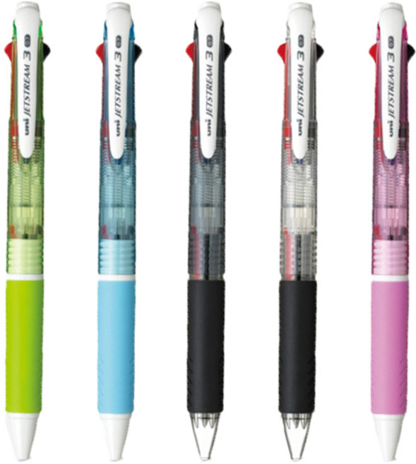 제트스트림 3색펜 0.7mm, 그린, 2개