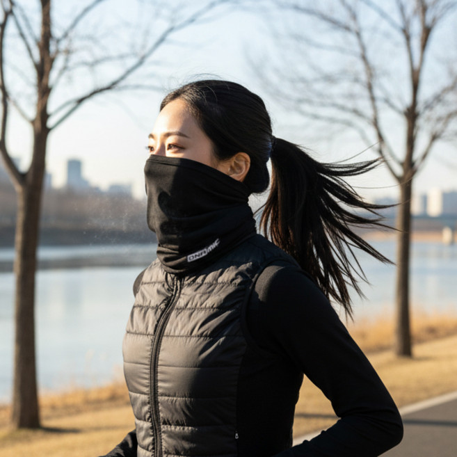 다이나믹 베이직 롱 넥워머 안면 방한마스크 기모 넥게이터 러닝 넥워머