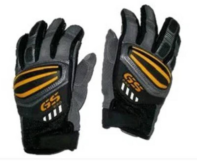 오토바이 바이크 방한 장갑 카본 글러브 토시 양가죽 BMW 모토크로스 오프로드 팀 레이싱 모터라드 랠리 GS, M, YELLOW