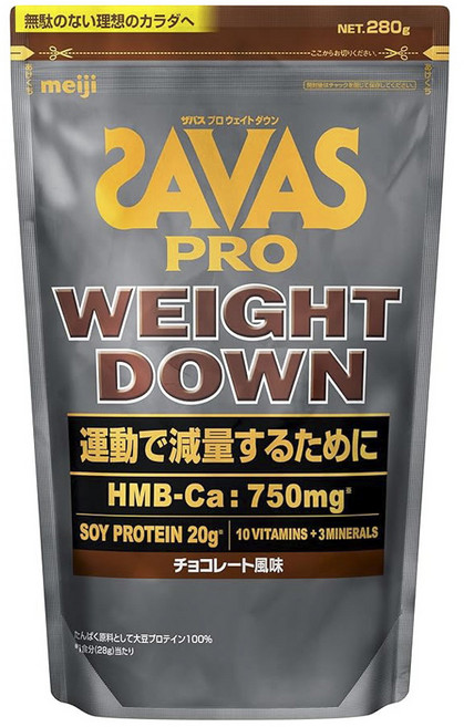 meiji 明治 SAVAS Pro纖活大豆蛋白粉 巧克力口味, 1包, 280g