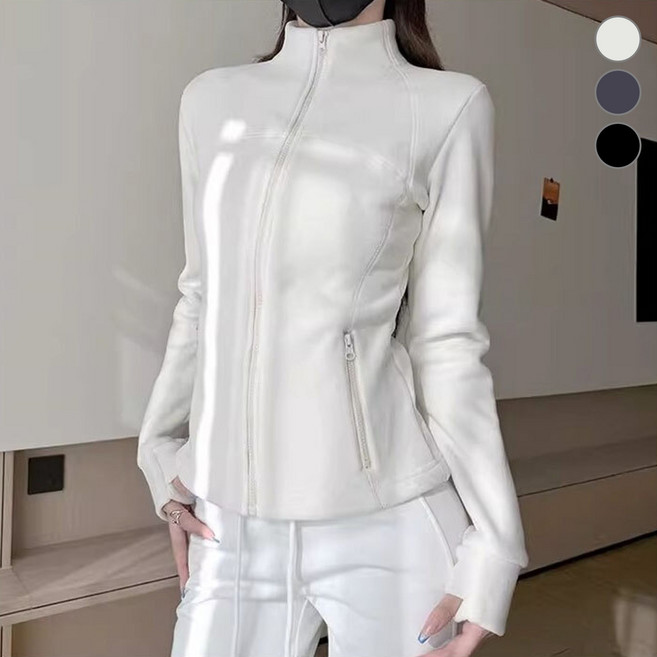 여성 슬림핏 후리스 집업점퍼 여자 슬림라인 플리스 자켓 집업 뽀글이 3컬러