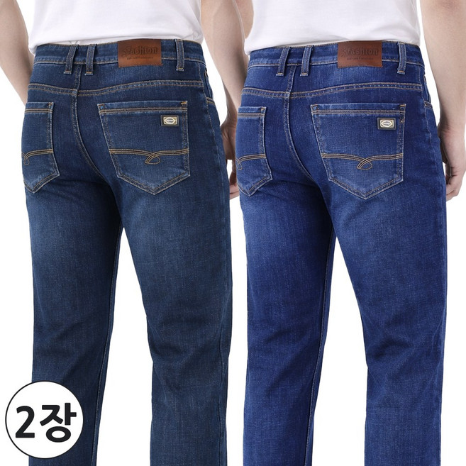 2장 [제이씨월드] 여름 남자 SH 입는 즐거움 데일리 자수 청바지 _ 남성용 스판 데님 빅사이즈 진 30-38 긴바지 J255