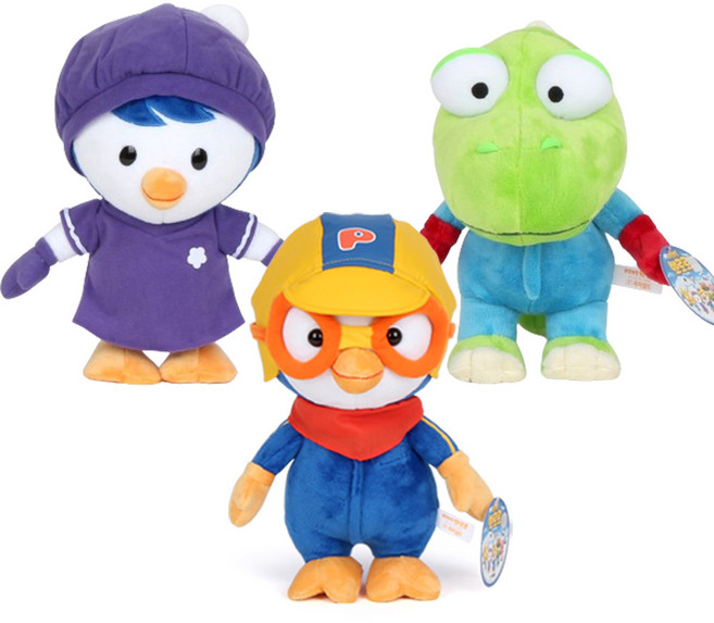 [미미월드] 봉제인형(뽀로로/ 크롱/ 패티) 3종세트, (뽀로로/ 크롱/ 패티) 3종세트, 1세트, 28cm