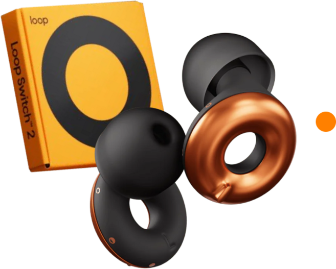 Loop 룹 이어플러그 스위치 2 x McLaren Racing 층간 소음 수면 소음방지 귀마개 파파야, 1개, 1개입