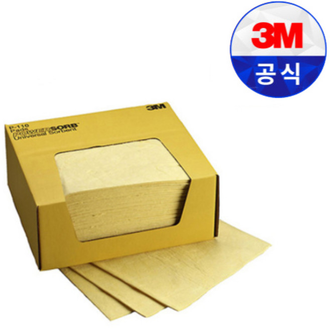 3M 케미칼흡착제 P-110 패드, 1개
