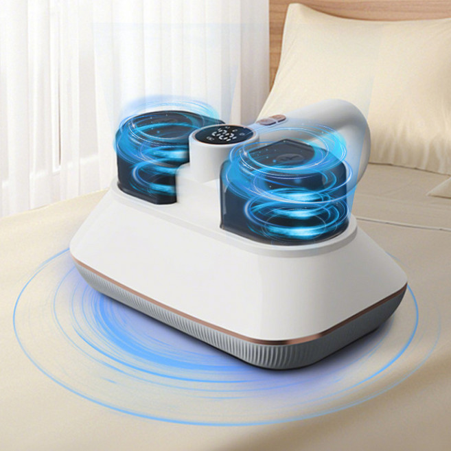 Darlisex 무선 침구 청소기 UV 살균 침대 이불 진드기 제거 청소기, 화이트