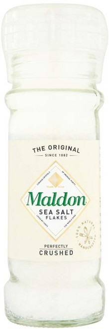 1.94 Ounce (Pack of 1) Sea Salt Flakes Maldon Sa 1.94 온스(1팩) 바다소금 플레이크 말든 소금 바다소금 분쇄기 55g 재충전, 1개