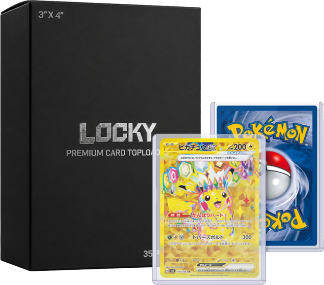 [브랜드/공식] 로키 플라스틱 카드 탑로더 25개 1세트 (사이즈 7.0 x 10.1cm) / Locky top loader (size 3 x 4inch) 포켓몬카드 포카 홀더, 투명