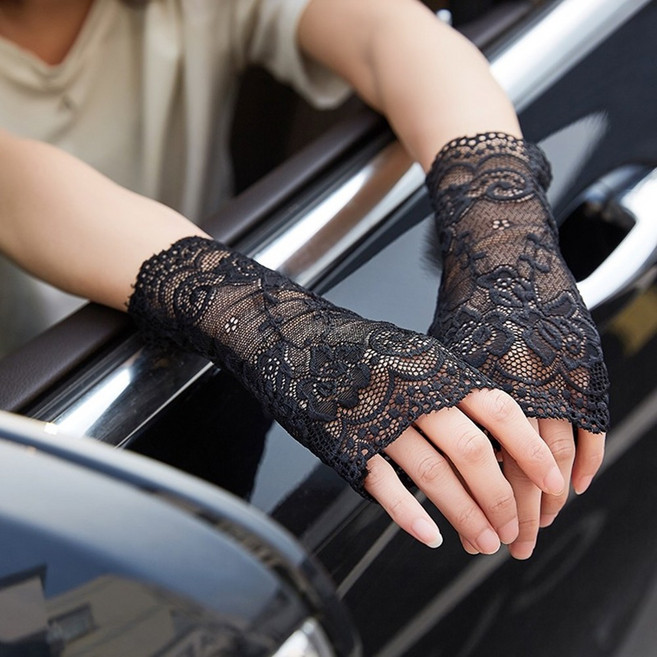 미즈코스 1+1 레이스 손목 반장갑 운전장갑 손토시 운전토시 손등 손가락 팔토시