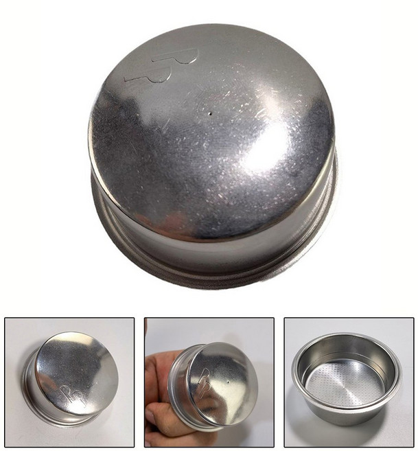 1pc 51mm 커피 블라인드 필터 바구니 2 컵 스테인레스 스틸 비 가압 필터 컵 슬리버 주방 다이닝 바 도구, 01 빠른  Mainland