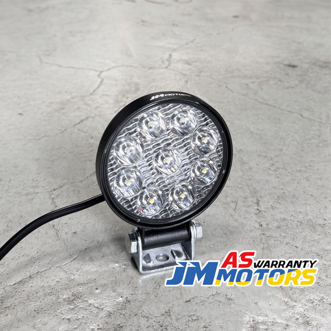 제이스 보증수리 미니 LED 서치라이트 작업등 후미등 써치라이트, 1개, 미니 9구원형  (JMS-MR27S/12.24V겸용)