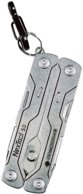넥스툴 마이크로 세일러 가위 S0 + 미니 카라비너 [한강사 A/S가능 시리얼 넘버] Micro Sailor Scissors S0 / EDC 포켓툴 파우치 포함, 1개