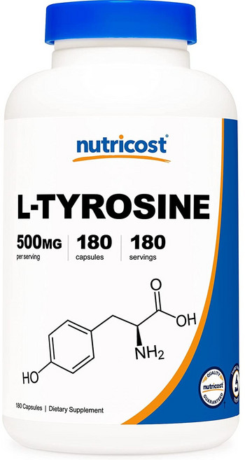 뉴트리코스트 L-티로신 500mg 캡슐, 180정, 1개