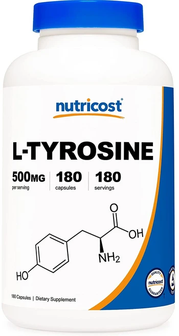 뉴트리코스트 L-티로신 500mg 캡슐, 180정, 1개 - 쿠팡