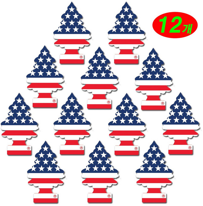 리틀트리 방향제 차량용 방향제 총12개 종이방향제 디퓨져 미국산 옷장 화장실 방향제, 12개