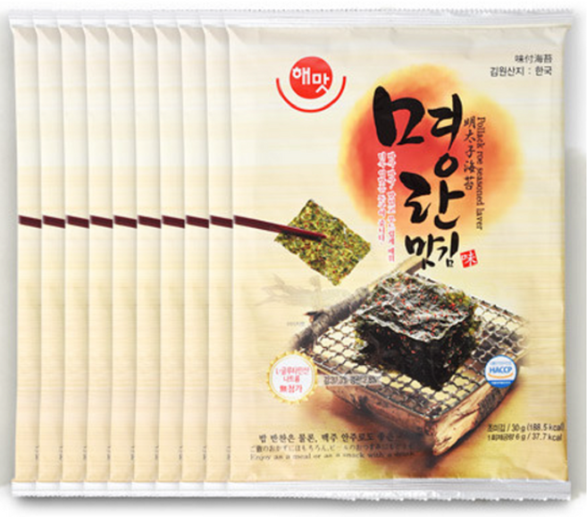 해맛 명란맛김, 30g, 20개