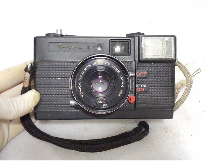 코니카 hexanon 38mm 중고 레트로 필름카메라 소품용 옛날카메라, 1개